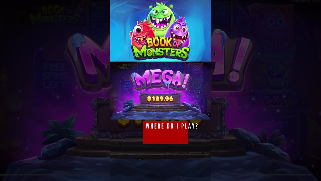 💰👾 Book of Monsters Slot WIN