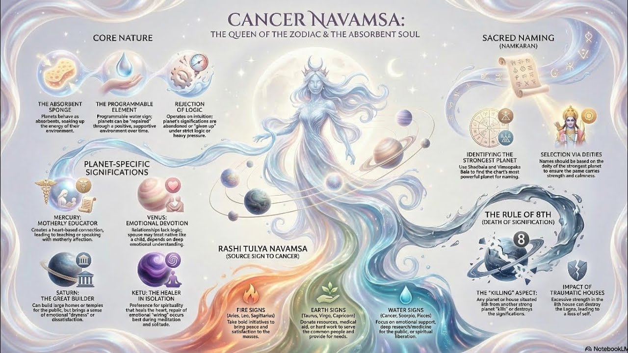 Cancer Navamsa in Astrology | Navamsa Classes Jaimini and Vedic Astrology