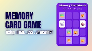 Memory Card Matching Game with HTML, CSS & JavaScript | Fun and Easy Tutorial