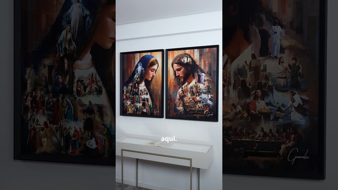 Vídeo de Quadro O Legado de Jesus e Maria 2 Peças