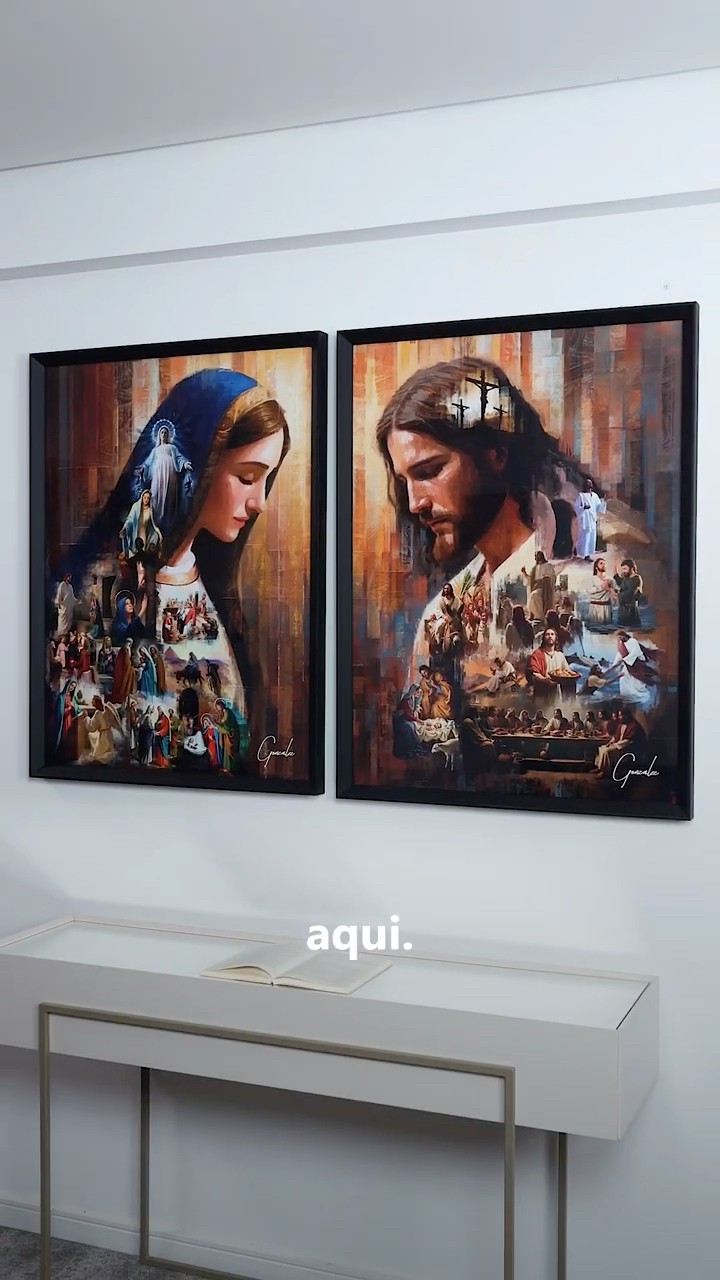 Vídeo de Quadro O Legado de Jesus e Maria 2 Peças