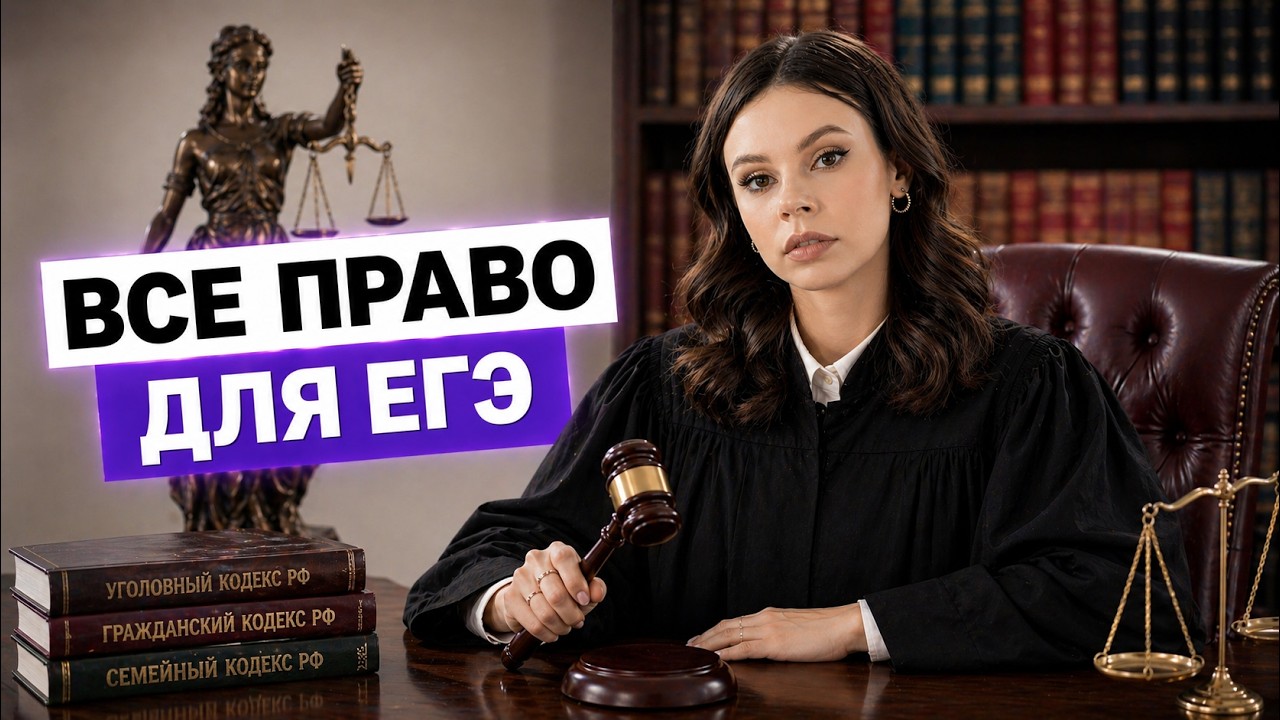 ВСЁ ПРАВО для ЕГЭ по Обществознанию 2026 | Настя Коржева | 100балльный репетитор