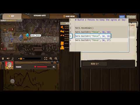 CodeCombat - Kithgart Base (Level 19) - Bermain dan Belajar Python