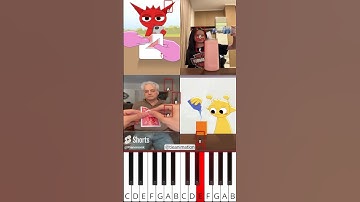 Easy Magic Trick Tutorial Original VS Animation | Sprunki (@tieanimation) - Octave Piano Tutorial