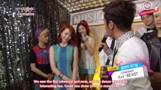 [HeartfxSubs] 130726 f(x) - Music Bank Waiting Room (eng)