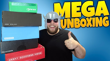 November Mega Unboxing! Loot Crate, Geek Fuel, 1Up Box, Z Box, My Geek Box