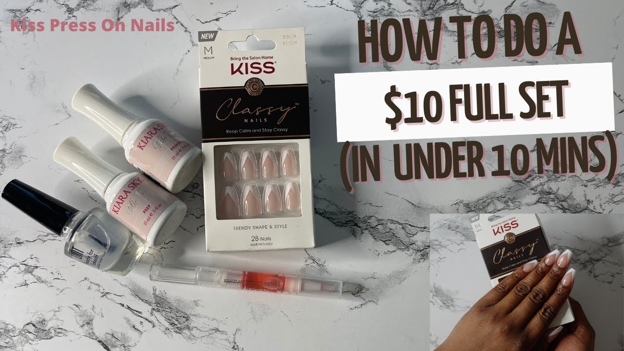 Kiss Press On nailsBeginner FriendlyNails on a Budget 10 Full set