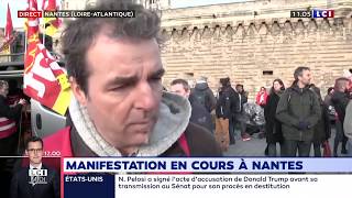 Manifestation en cours à Nantes