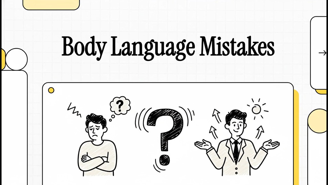 5 Body Language Mistakes Sabotaging Your Career Success