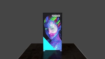 FABRILUX® LED Lightbox Banner 1m x 2m Tool-Free Assembly | XL Displays