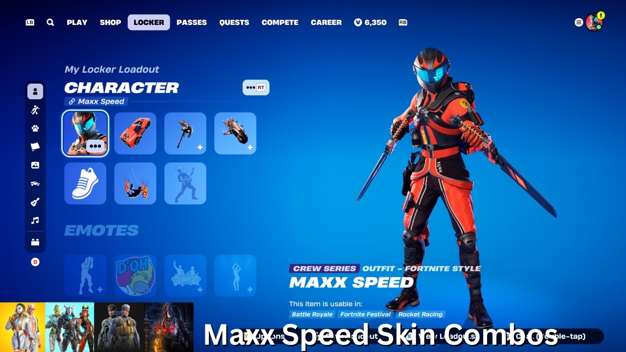 BEST MAXX SPEED Skin Combos (NOVEMBER 2025 CREW PACK!)