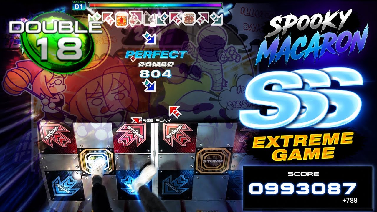 Spooky Macaron Double 18. (스푸키 마카롱 D18, SSS Grade, Extreme Game, 993.0 K !!) - PUMP IT UP PHOENIX