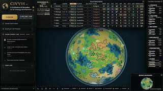 Open-source Civ VI Simulator Demo (realtime simulator speed, no audio)