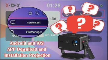 ❓#FAQ |  Gimbal A6 Projector: Android and iOS APP Download and Installation Projection Demo