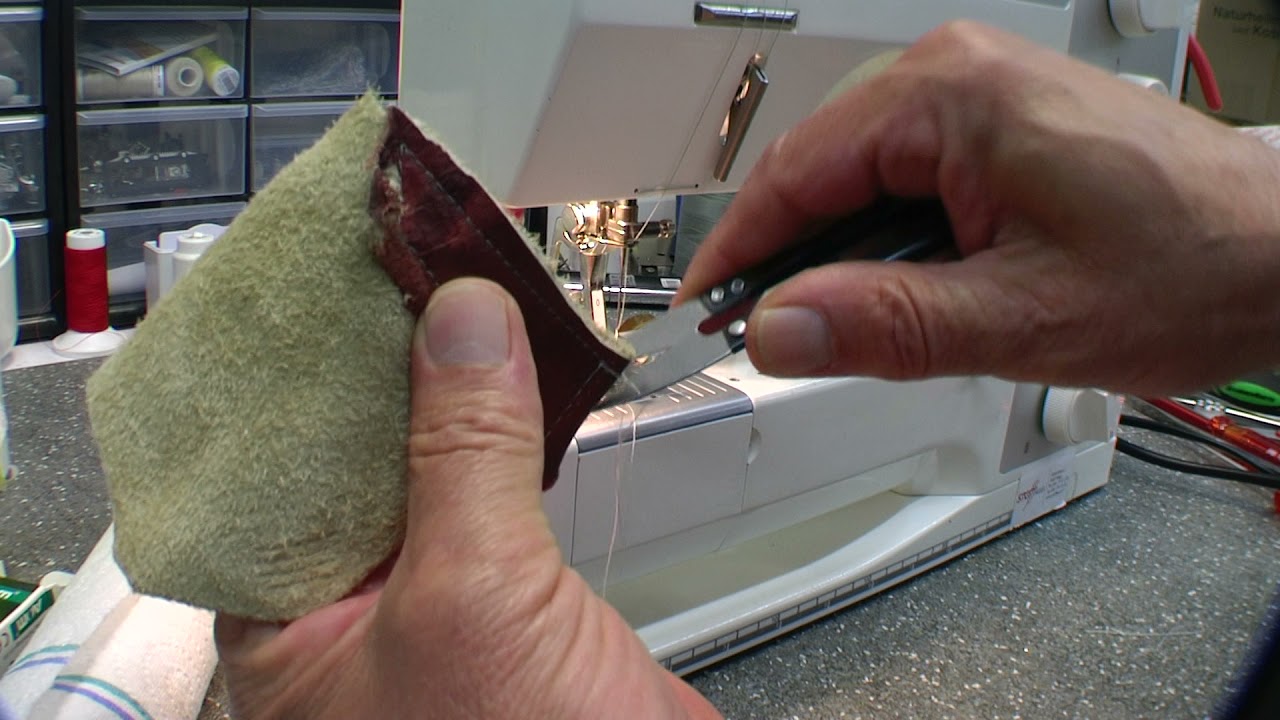 Bernina 1008 Nähtest Leder Nähen Bernina 1008 sewing test  leather sewing