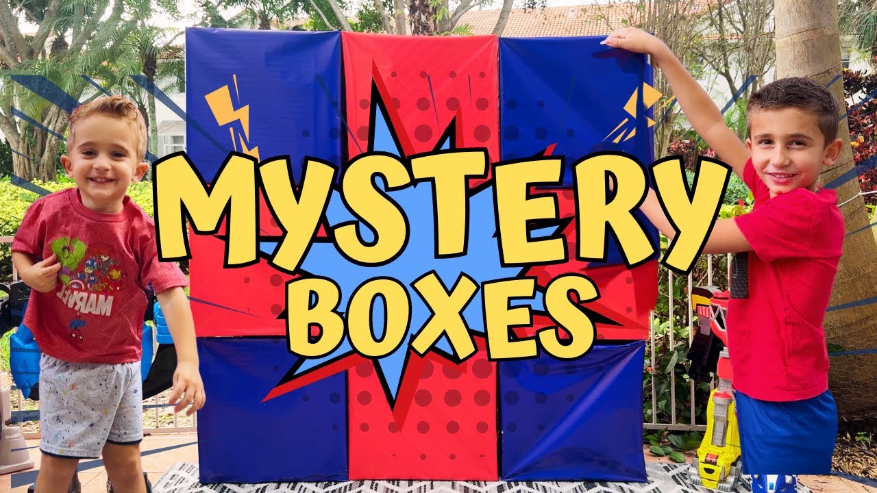 Lots of fun with Noah and Adam Mystery Box Challenge