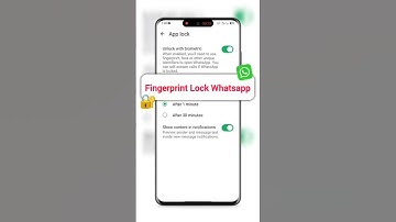 How To Fingerprint Lock On Whatsapp- 🔐