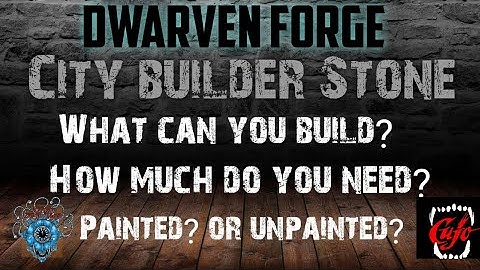 Dwarven forge city builder stone set for D&D, Pathfinder, and tabletop games. RPG terrain build.