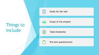 Usability Test Step 5: Write your Test Plan