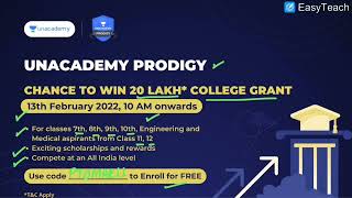 Unacademy prodigy information