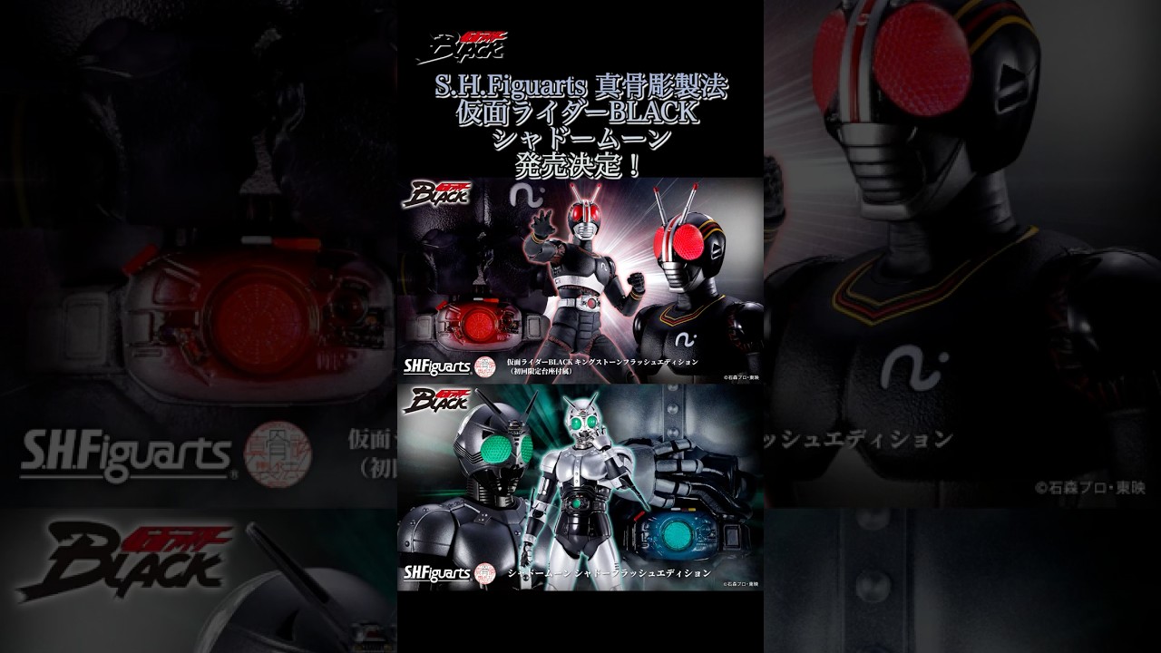仮面ライダー】S.H.Figuarts 真骨彫製法 仮面ライダーBLACK&シャドー 