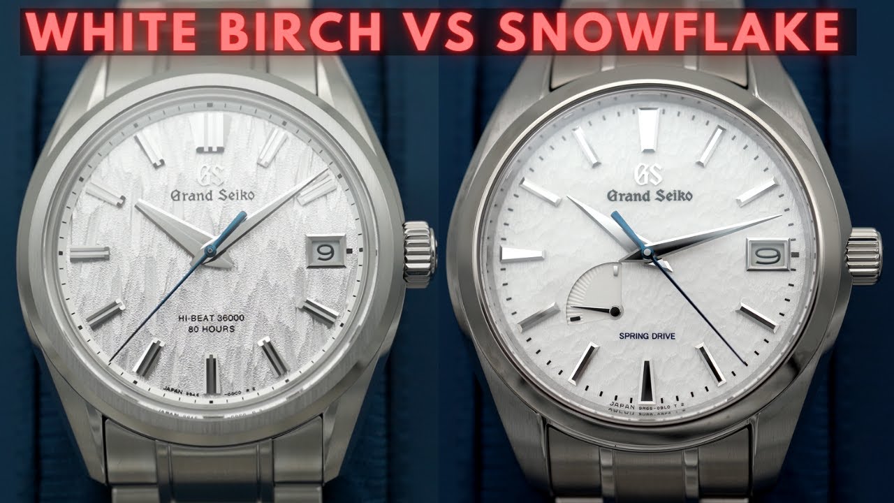 Grand Seiko White Birch SLGH005 vs Snowflake SBGA211 - Review and  Comparison | Carat & Co. - YouTube