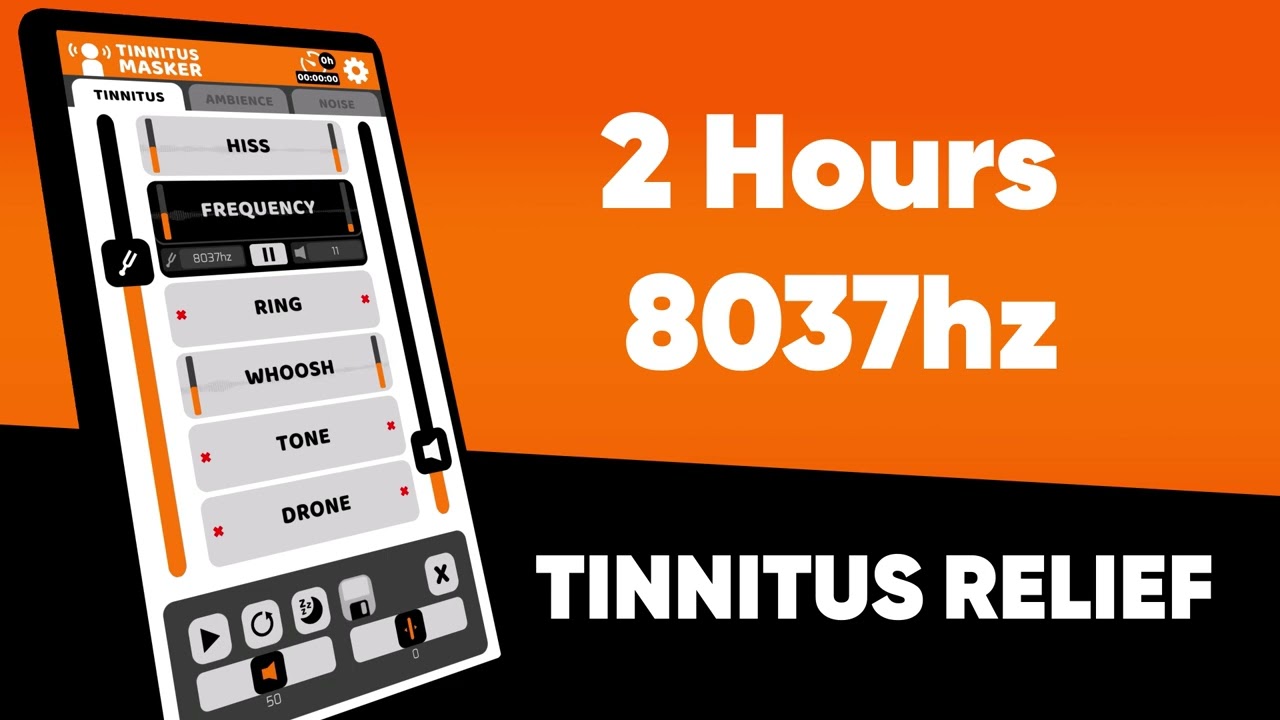 Relief. 2 hours of Sound Therapy Treatment. iOS & Android Tinnitus Masking - YouTube