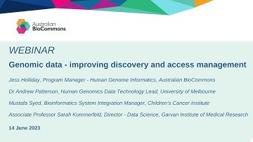 Genomic data - improving discovery and access management