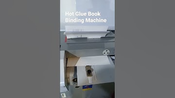 Hot Glue Book Binding Machine Operation
