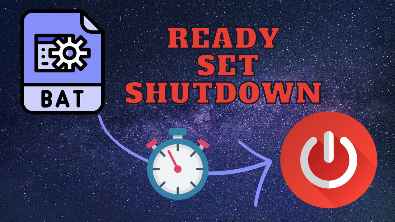 Automate PC Shutdown With a Countdown | CUSTOMIZABLE - YouTube