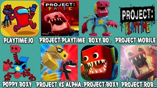 Playtime.IO,Project Playtime,Boxy Bo,Project Playtime Mobile,Poppy Boxy,Project Vs Alphabet,Project screenshot 1