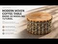 Rhino Modeling of Woven Strap Coffee Table