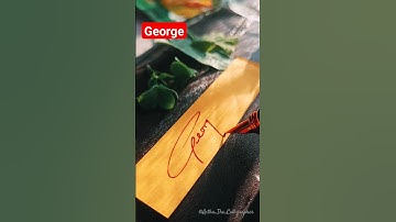 George name signature | Signature ideas for G #calligraphy #signature #signaturestyle #shorts