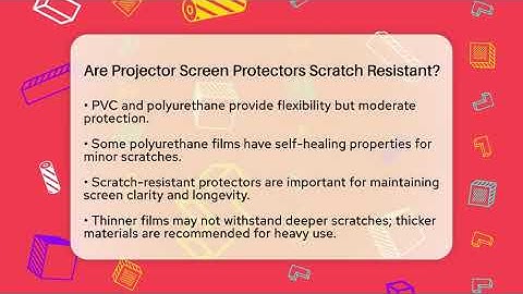 Are Projector Screen Protectors Scratch Resistant? - NextGen Viewing and Audio