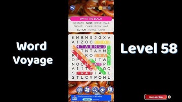 🎮 Word Voyage Level 58 Answers | Relaxing Word Puzzle Adventure 🌍 | Go Answer
