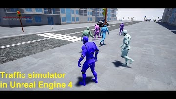Traffic simulator v.1 for Unreal Engine