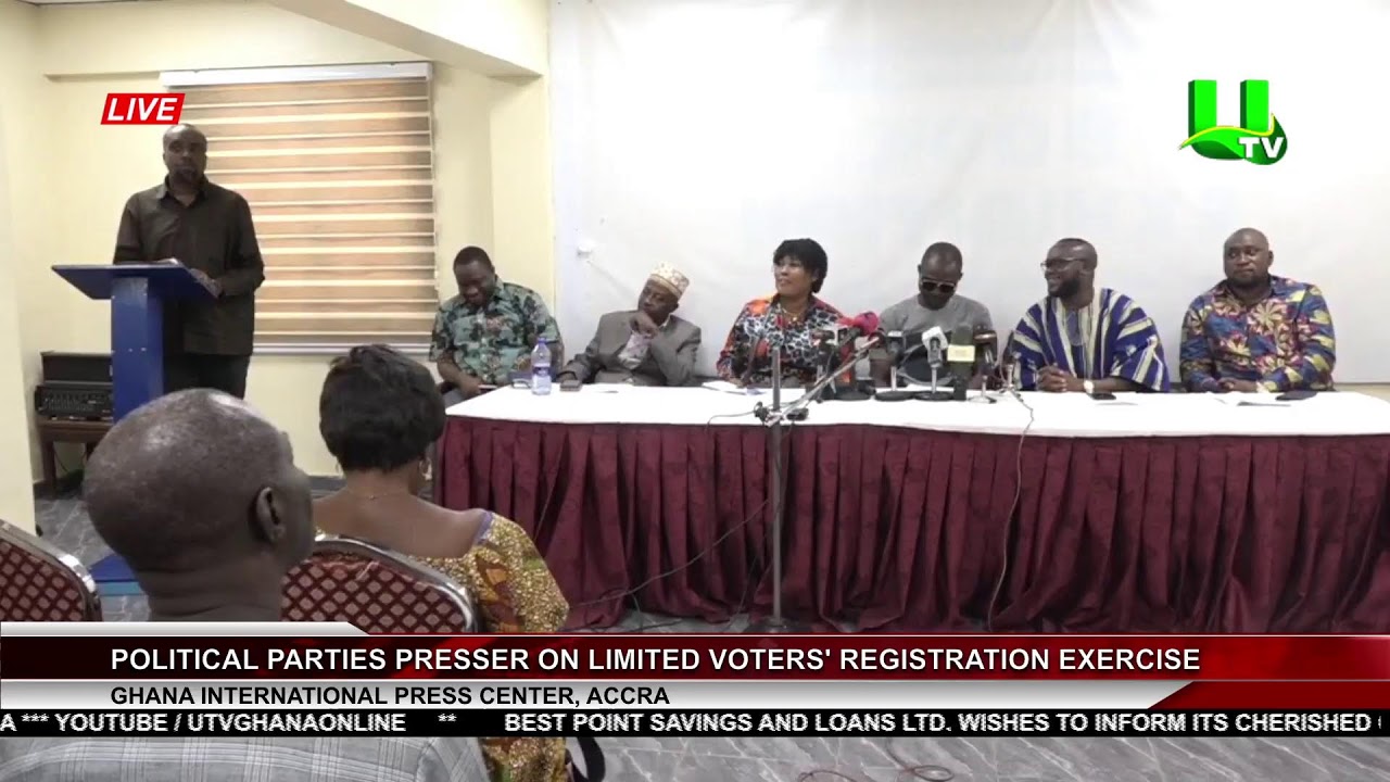 POLITICAL PARTIES HOLD PRESS CONFERENCE ON LIMITED VOTERS’ REGISTRATION EXERCISE 21/08/23