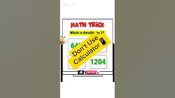 The Easiest Divisibility Trick for 3 (No Calculator Needed!)"