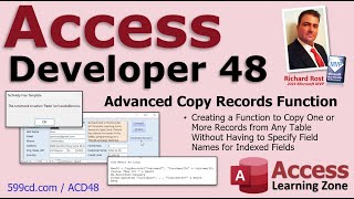 Microsoft Access Developer 48: Copy Records from Any Table Without Specifying Indexed Fields