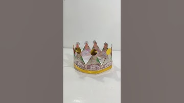 MAHKOTA DARI UANG KERTAS #shorts #kadowisuda