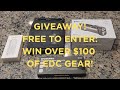 2K SUBSCRIBER GAW - WIN A COMPLETE EDC W/ WUBEN, MAXPEDITION, NEXTOOL & WORKPRO - OVER $100 VALUE!