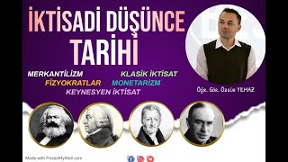 İktisadi Düşünce Tarihi - Akımlar - Okullar - Keynes  Adam Smith - Ricardo - Say - Fisher - Friedman