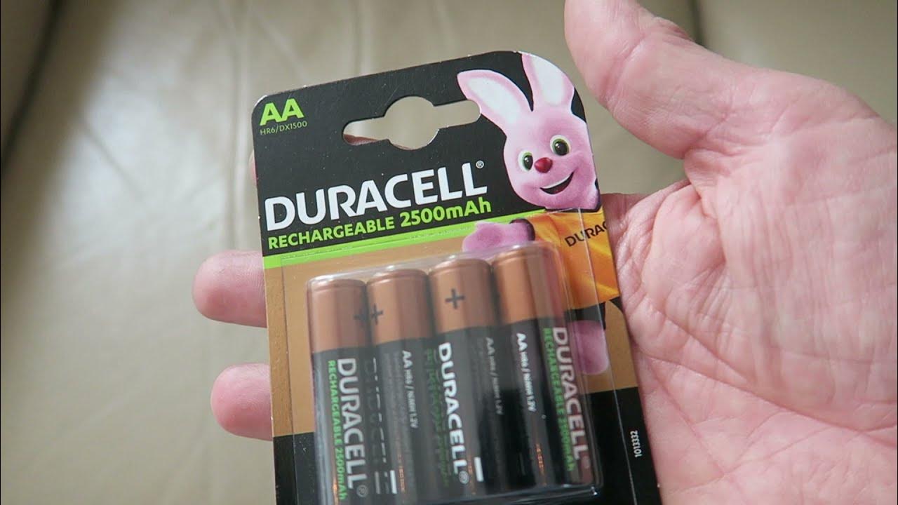 Piles LR6 AA rechargeables DURACELL 2500 mAh