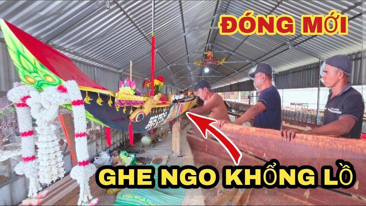 GHE NGO MỚI CHÙA KHLEANG DÀI KHỦNG, ĐẸP NGOÀI MONG ĐỢI | Stunning New Ngo Boat at Khleang Pagoda