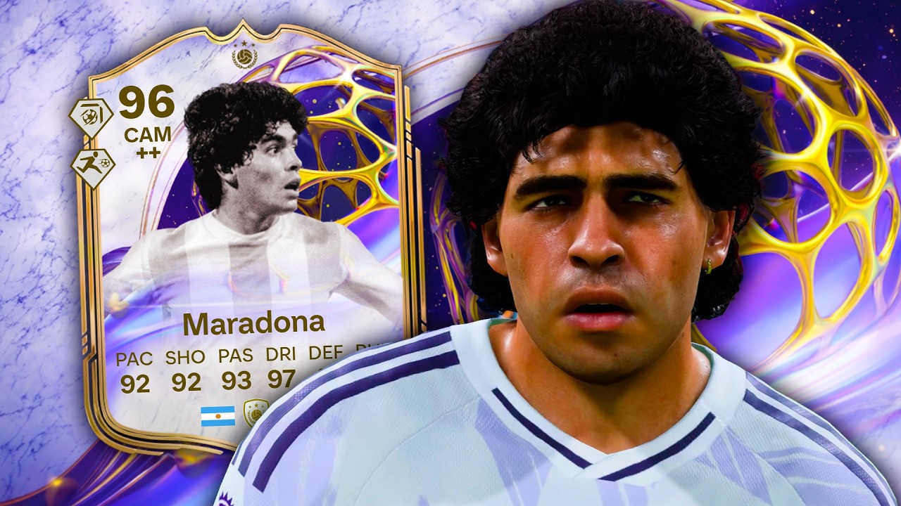 96 Future Stars Icon Maradona FC 26 Player Review - YouTube