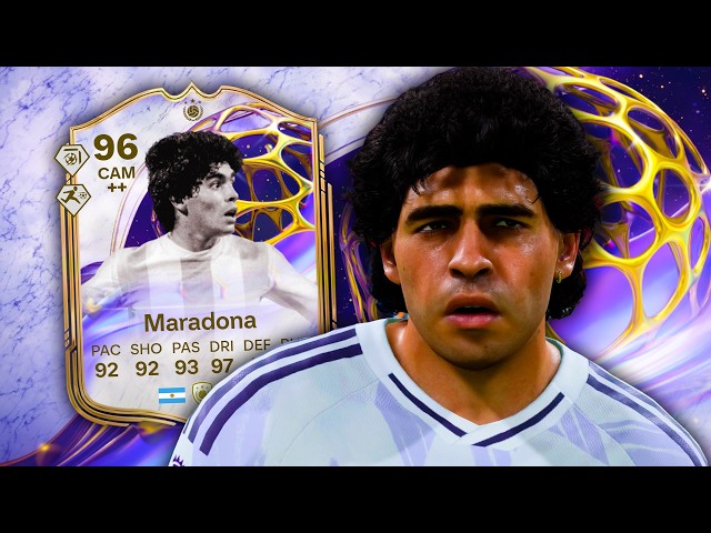 96 Future Stars Icon Maradona FC 26 Player Review - YouTube