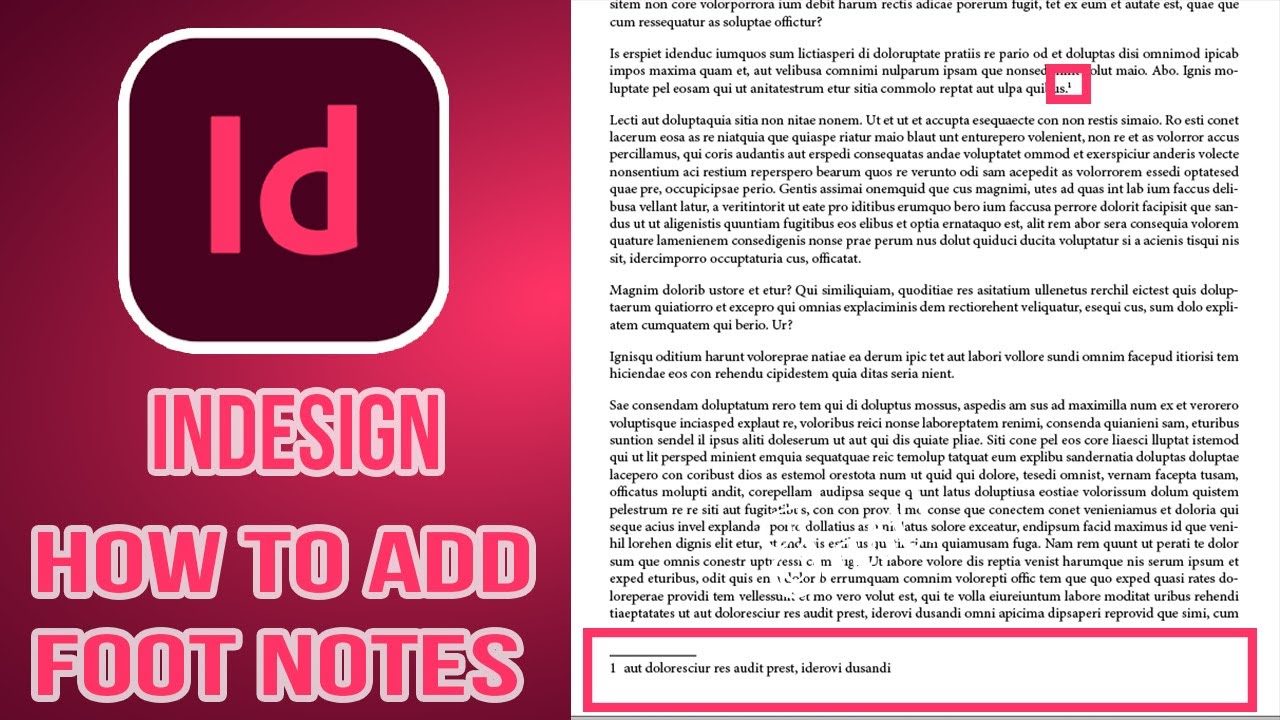Beginners Guide: Footnotes & Endnotes in Adobe InDesign - YouTube