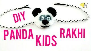 Panda Kids Rakhi Making With Pom Pom Hd Videoenglish Suble