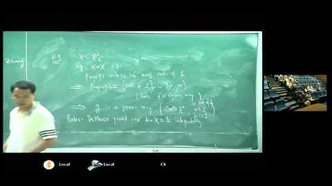 Xinyi Yuan, Hodge index theorem for adelic line bundles   YouTube clip10