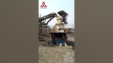 Hydraulic cone crusher is working.  300tph stone crushing production line.#conecrusher #stonecrusher